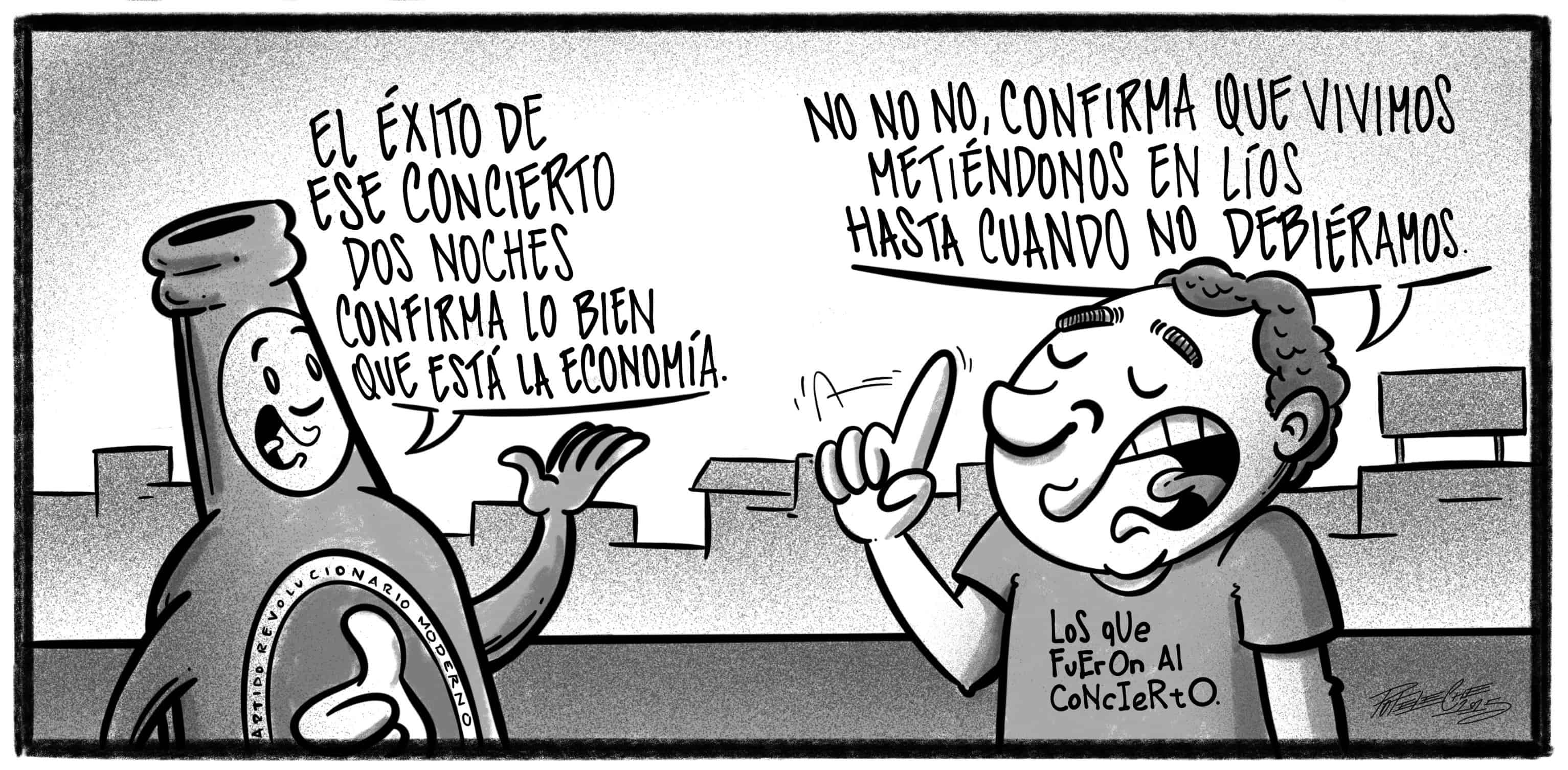 Caricatura de Noticiero Poteleche 25 noviembre 2025