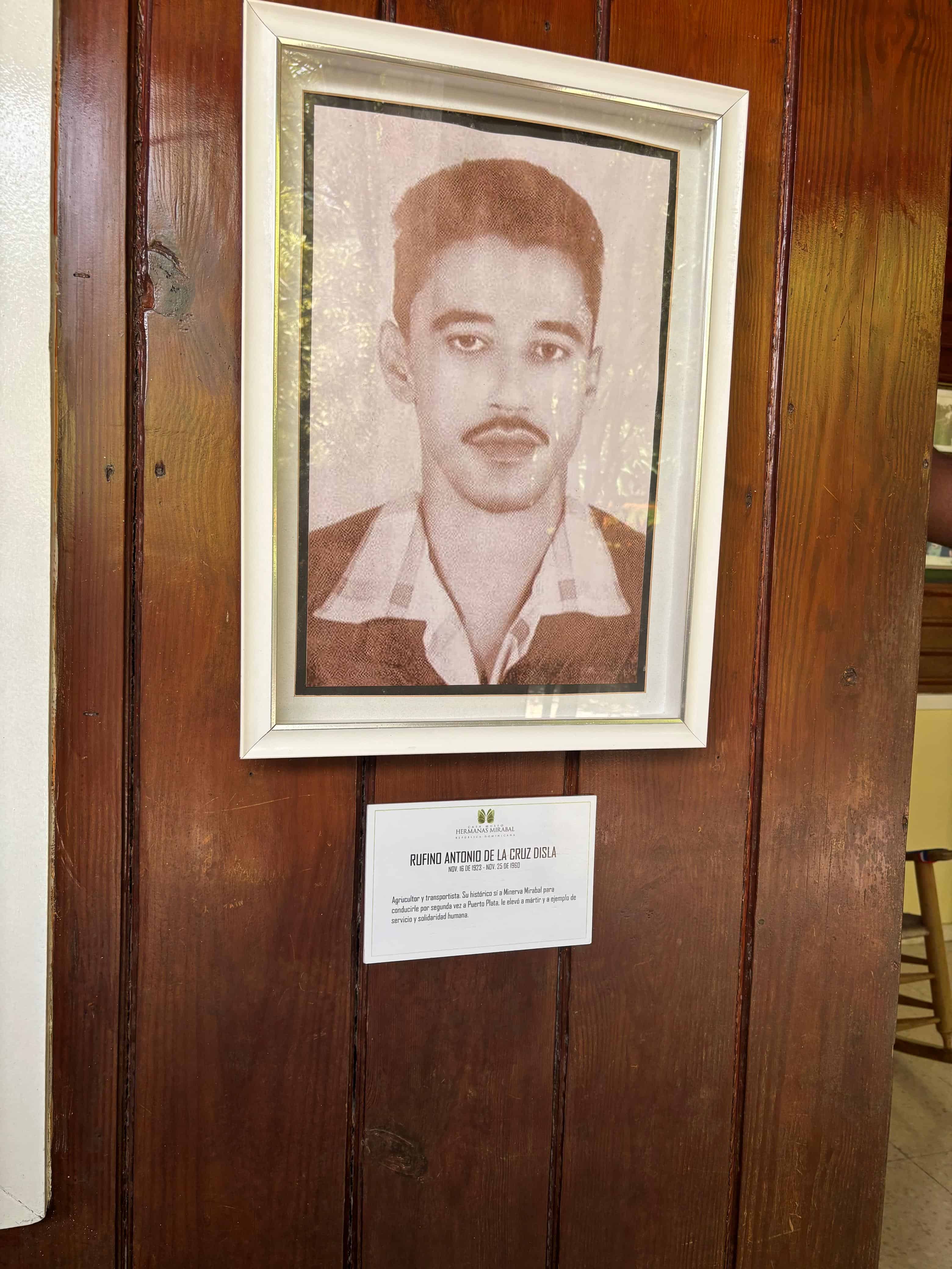 El chofer Rufino de la Cruz fue asesinado mientras transportaba a las Mirabal.