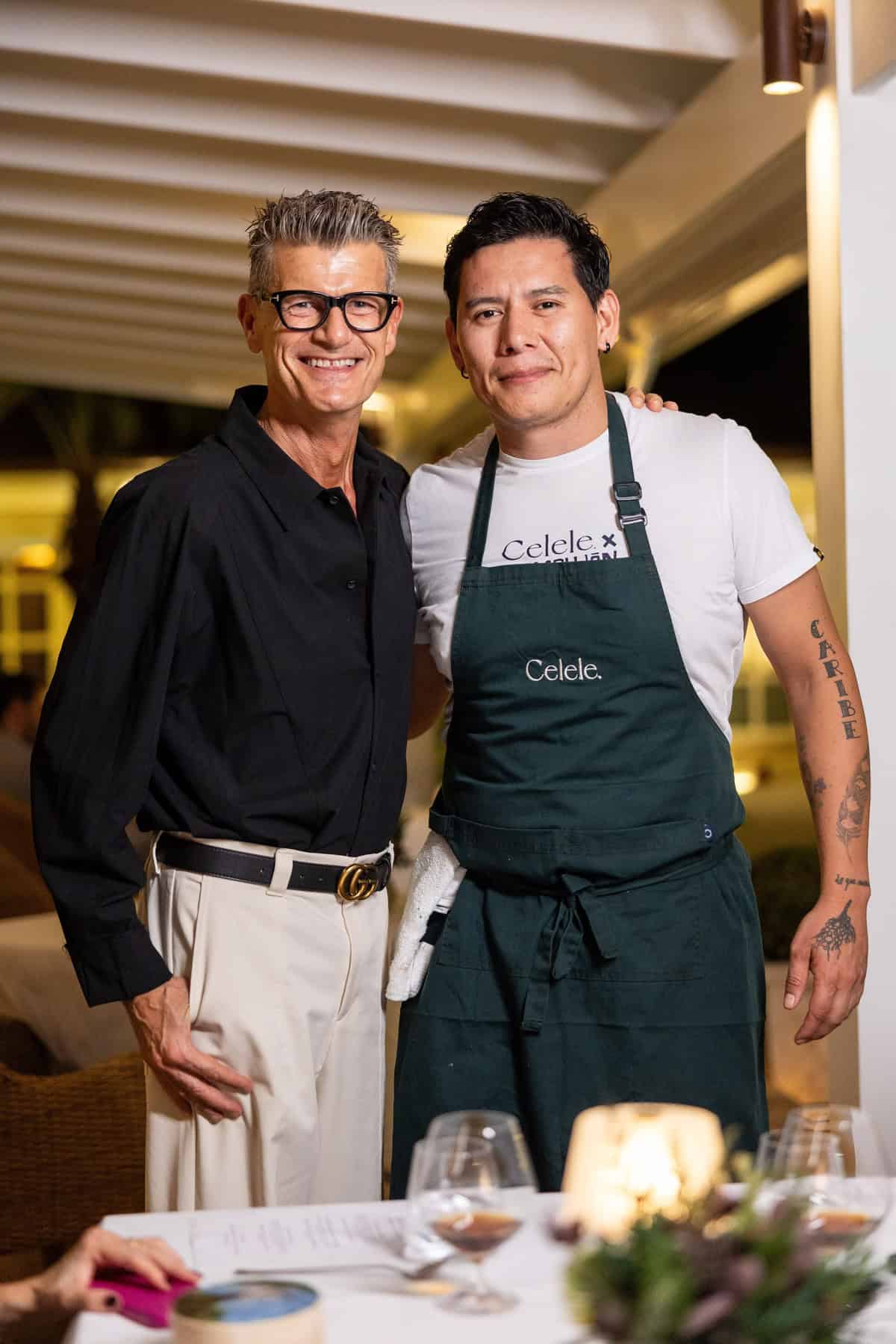 Kiko Casals y el chef Jaime Rodríguez.