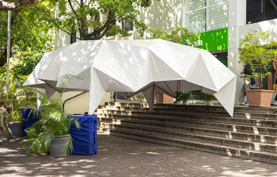 Jesús D´Alessandro crea una estructura portátil patentada para emergencias y eventos al aire libre