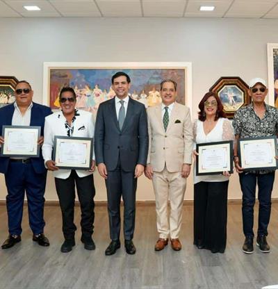 El Ministerio de Cultura inmortaliza a seis íconos del merengue en galería permanente