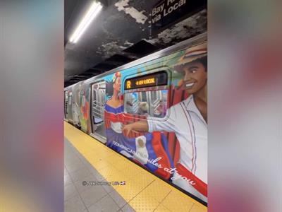 Vagones del metro de Nueva York vibra con cultura dominicana