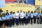 Presidente Abinader inicia agenda en Santiago con inauguración de escuela en Hato del Yaque
