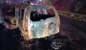 Oficial de la Policía Nacional muere calcinado tras choque en la autovía del Este