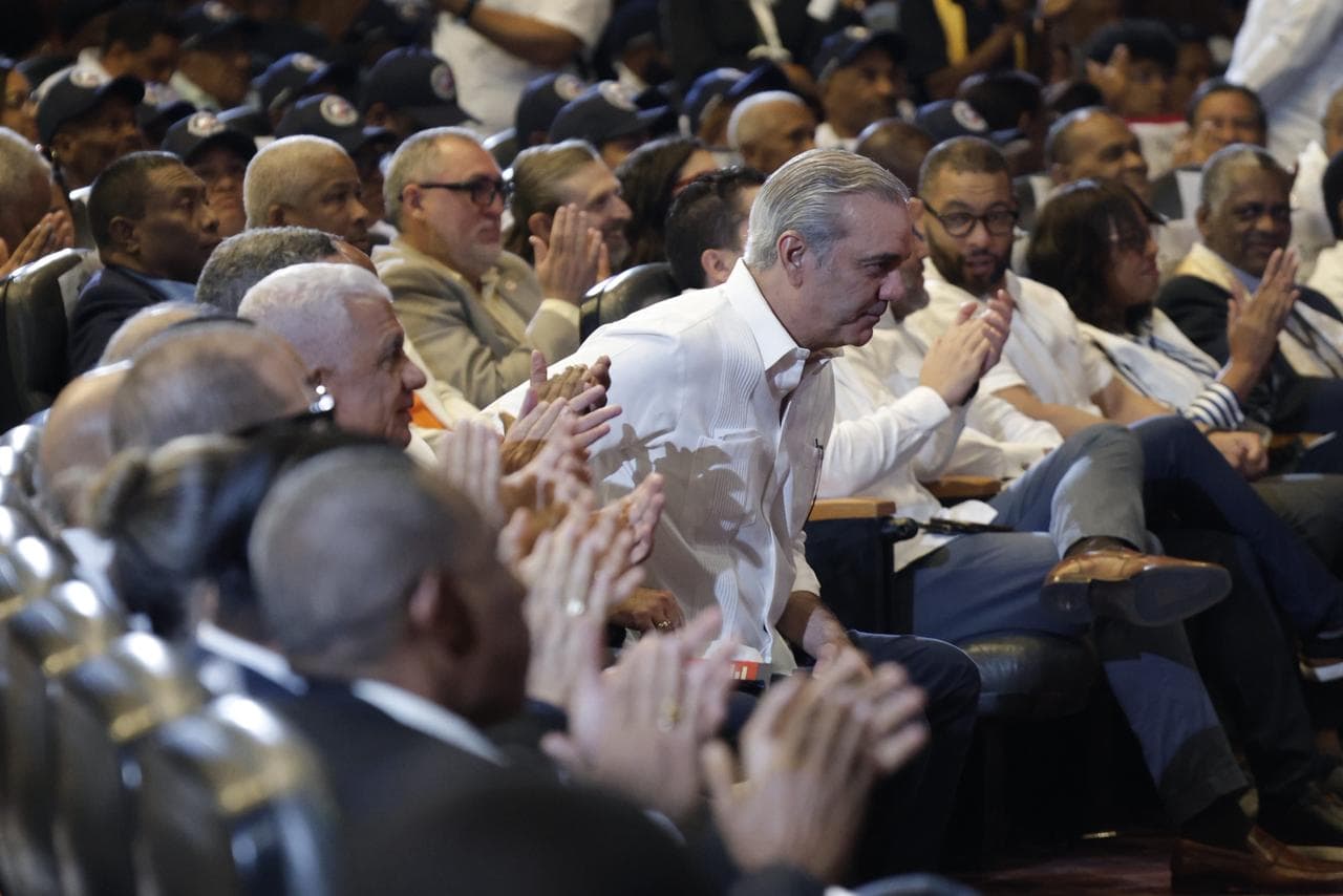 El presidente Luis Abinader en el evento.