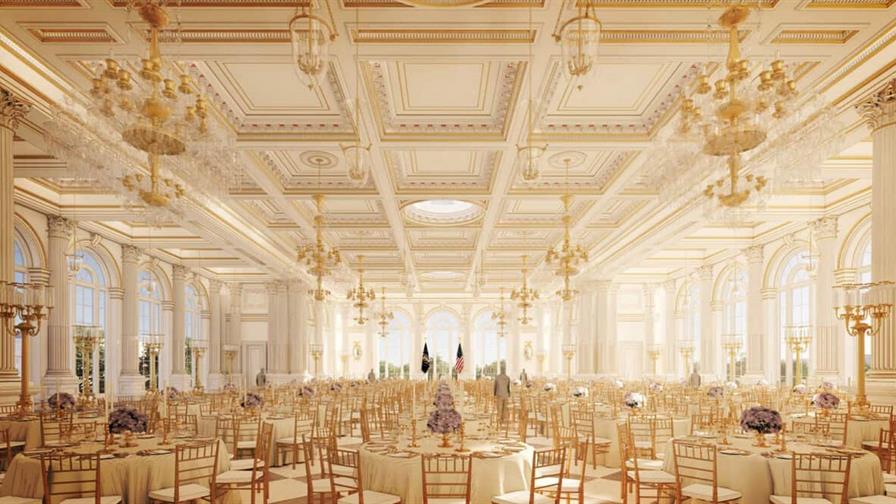 Trump subraya que el nuevo salón de baile respetará su plan y se hará bien Trump subraya que el nuevo salón de baile respetará su plan y se hará bien