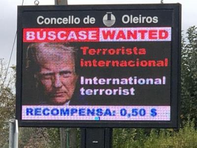 Lanzan captura de Donald Trump con recompensa de medio dólar