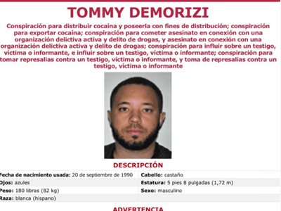 Embajada EE. UU. publica afiches sobre delincuentes más buscados