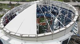 Tropicana Field estará listo para el Día Inaugural pese a daños del huracán Milton