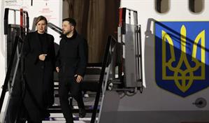 La policía de Irlanda investiga incidente con drones a la llegada de Zelenski a Dublín