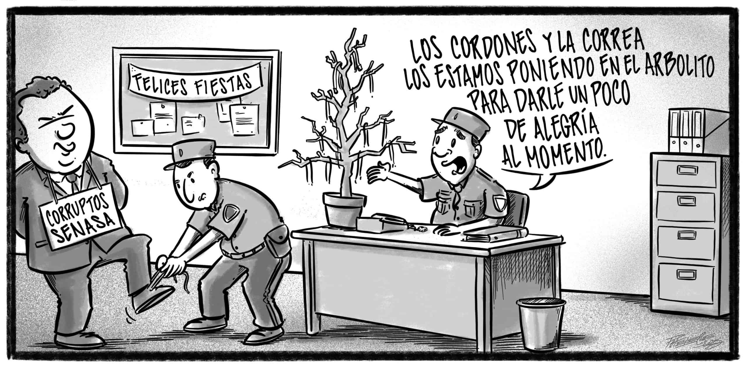 Caricatura de Noticiero Poteleche 8 diciembre 2025