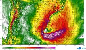 Uruguay espera la llegada de abundantes lluvias por un ciclón extratropical en la región