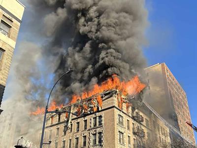Decenas de familias perdieron su hogar tras incendio en NY