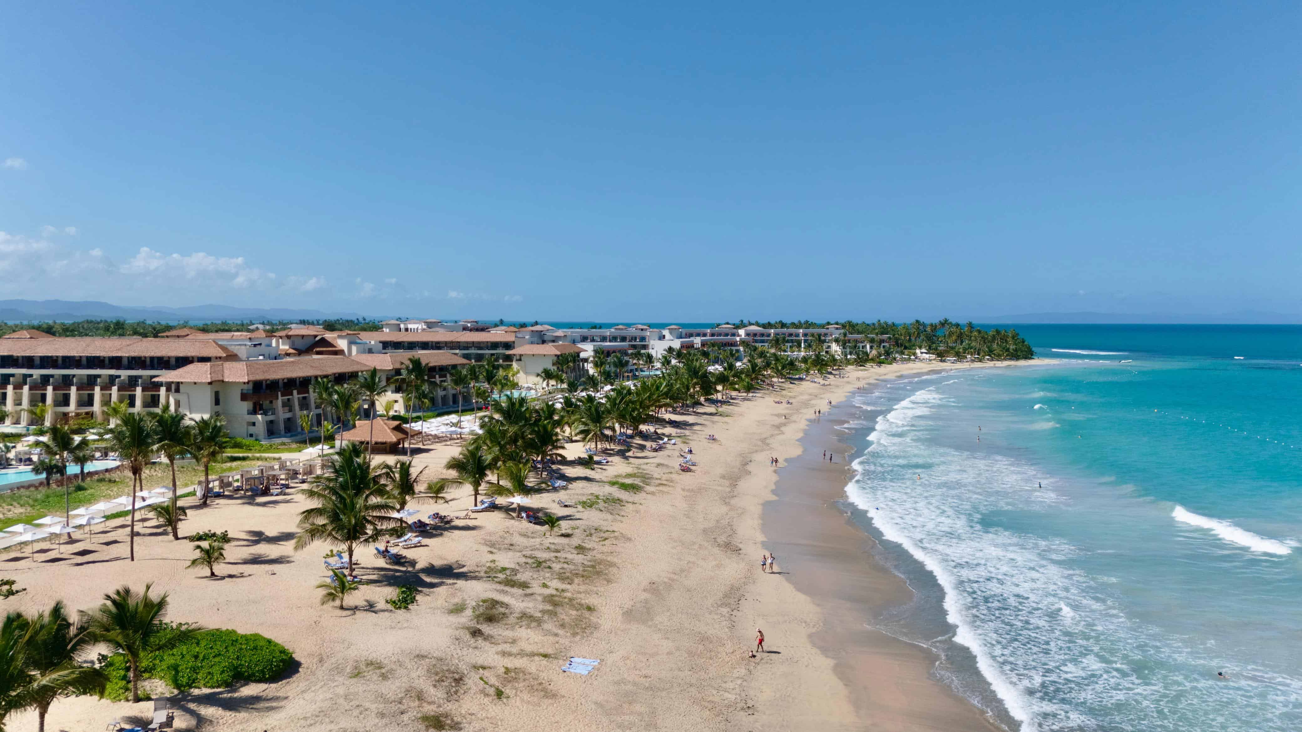 Vista de los nuevos hoteles, Secrets Playa Esmeralda y Dreams Playa Esmeralda, complejos que forman parte de la cadena Hyatt Inclusive Collection.