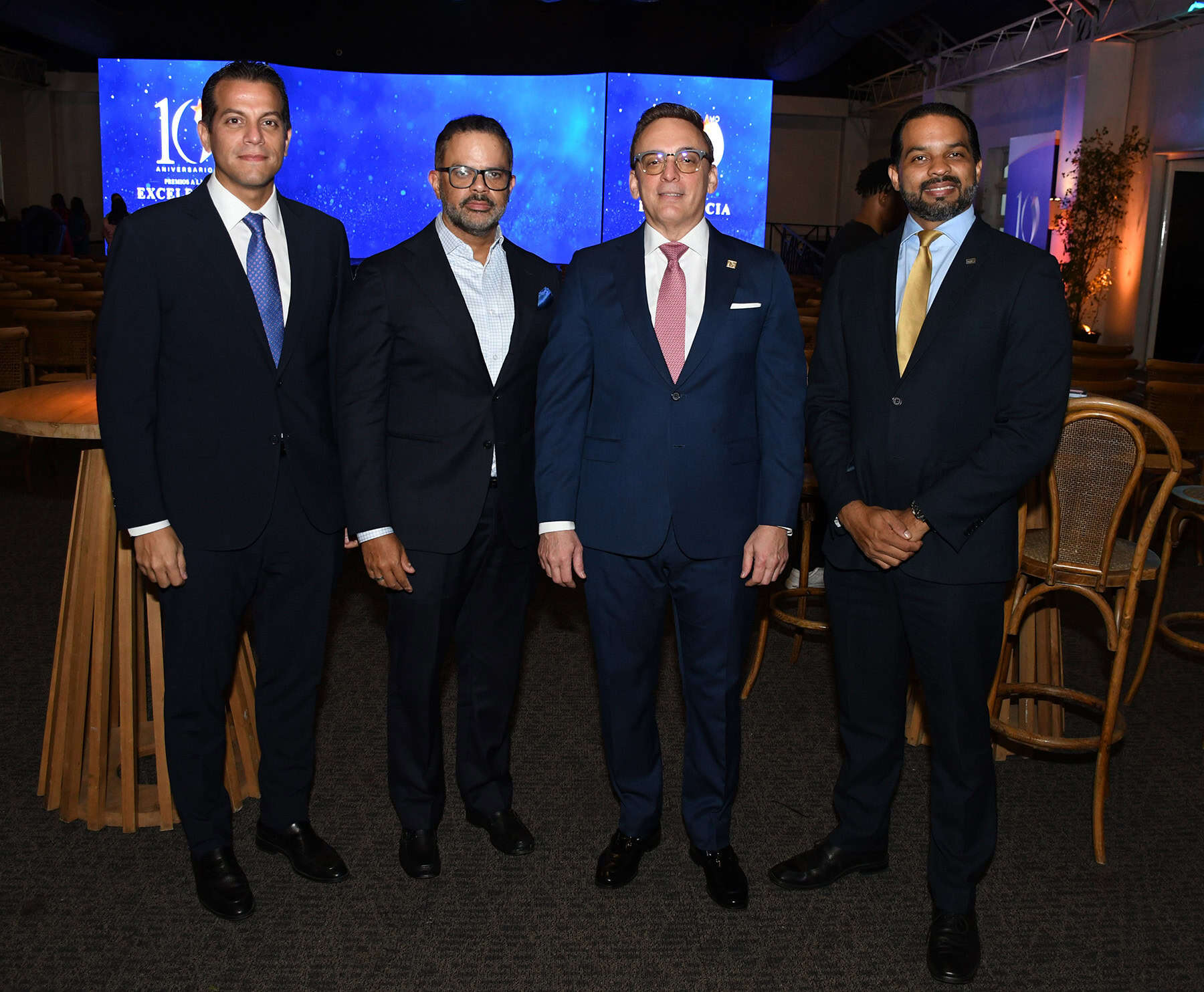 Franklin Glass, Rafael Nolasco, Luis Manuel Aguiló y Willy Colón