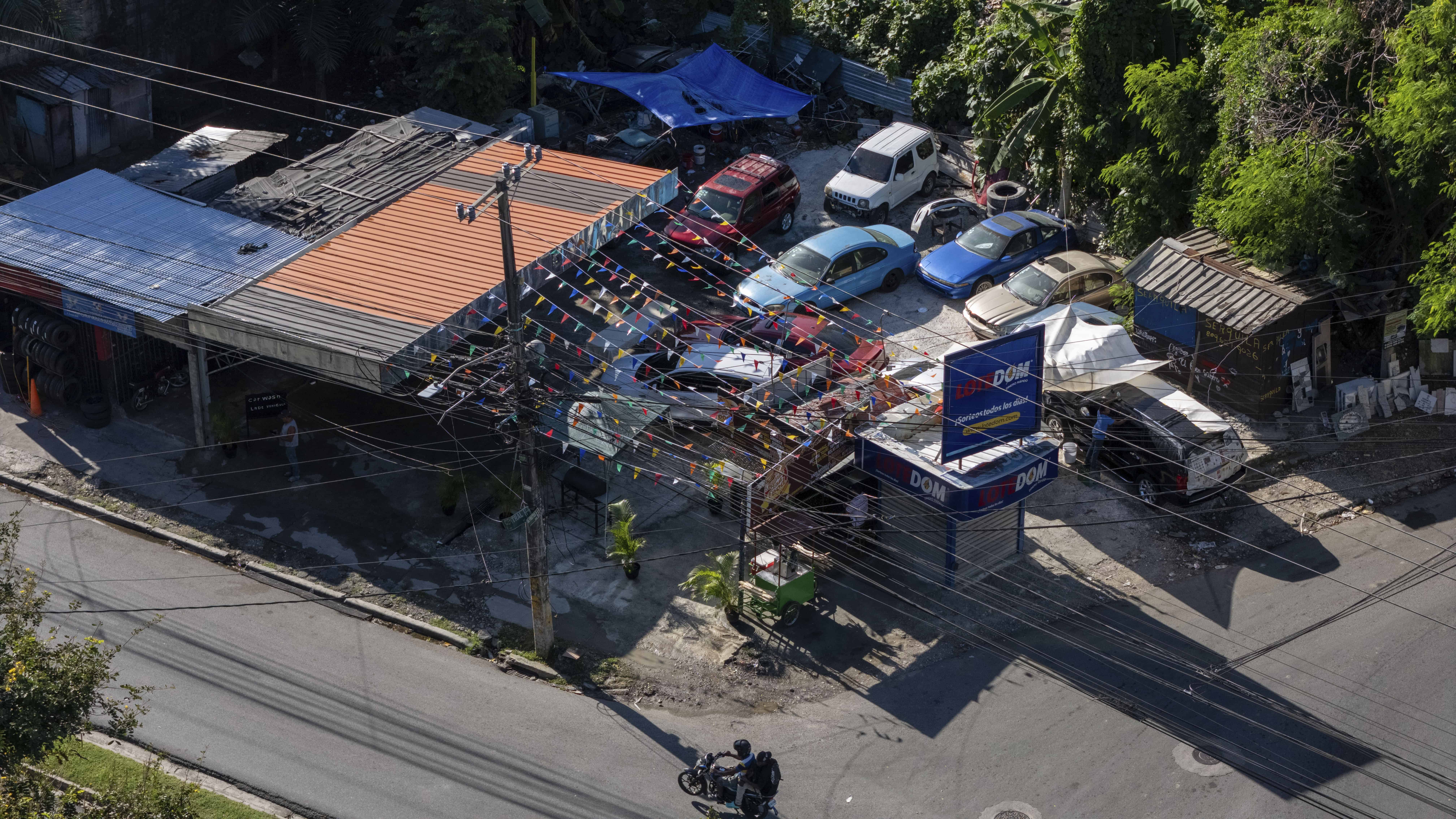 Área ocupada por los negocios.