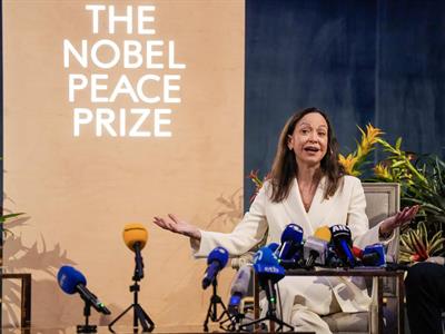 María Corina Machado agradece desde Oslo el apoyo de EE. UU.