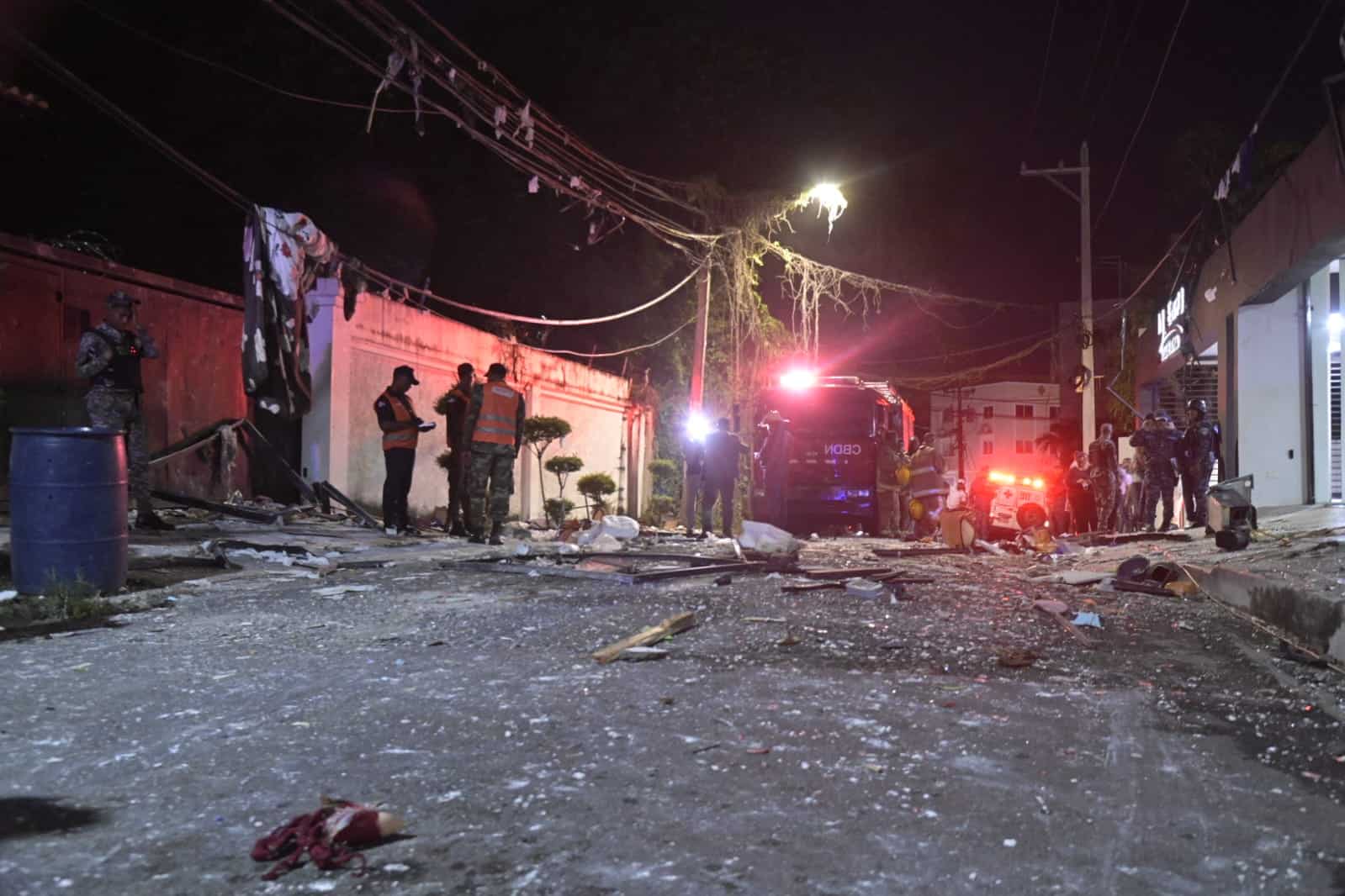 Explosion in apartment building in Villa Marina Infographic