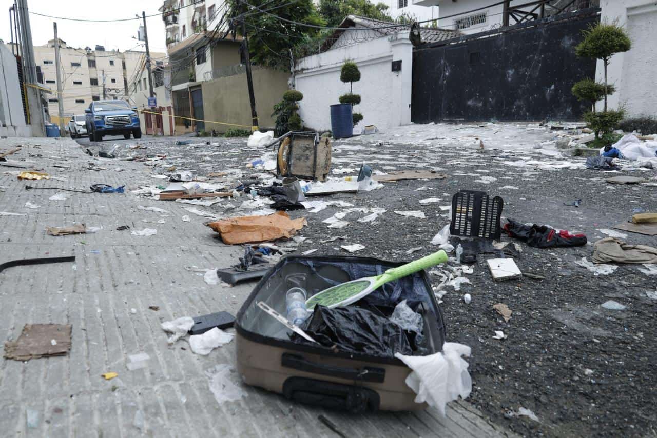 Daños causados por el incendio en la torre Intempo, en el sector Villa Marina.