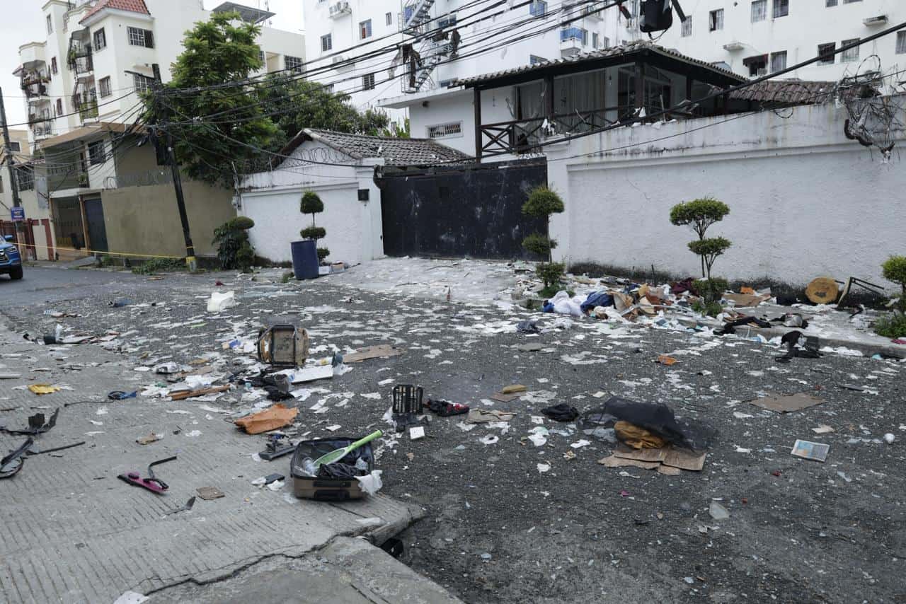 vDaños causados por el incendio en la torre Intempo, en el sector Villa Marina.