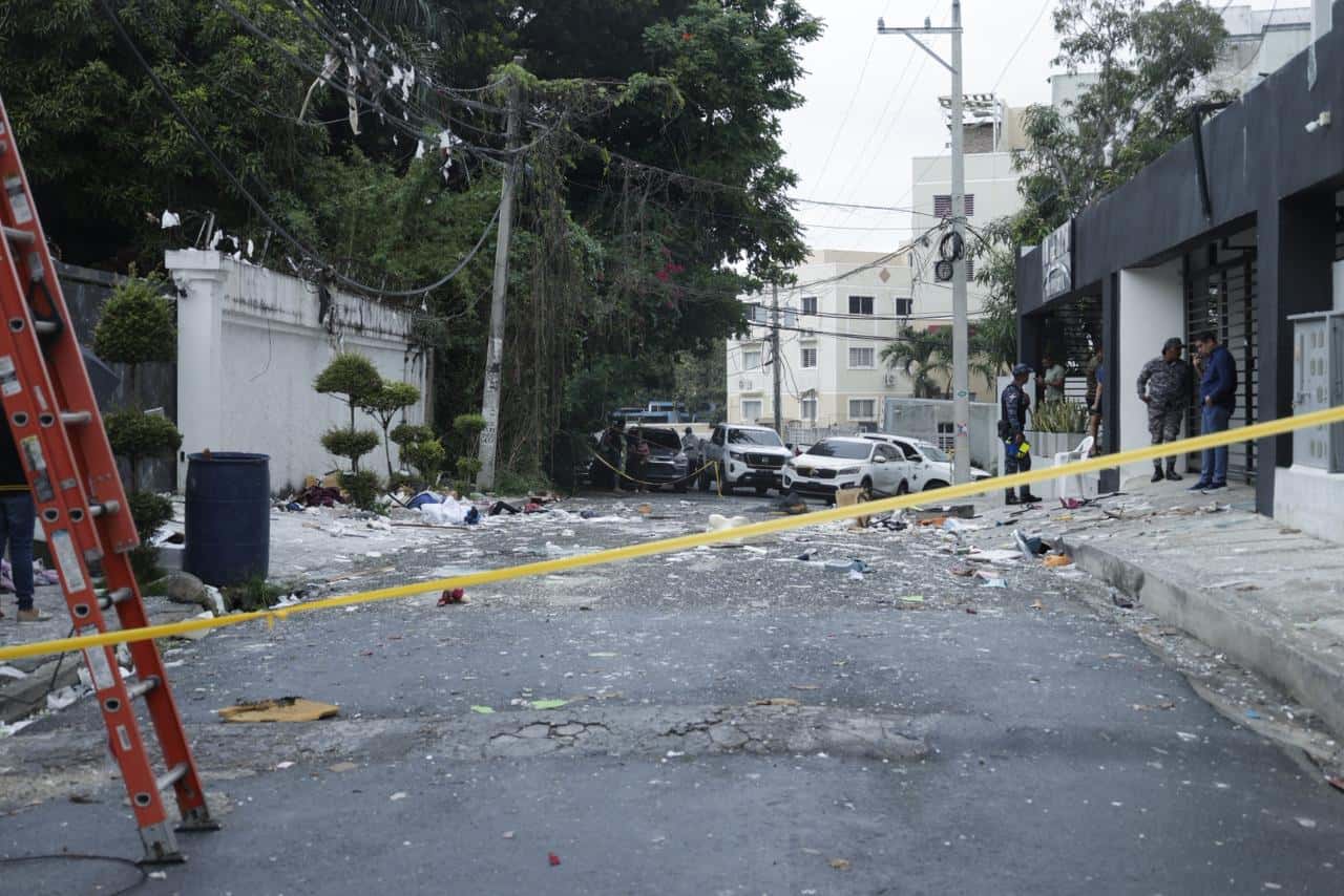 Daños causados por el incendio en la torre Intempo, en el sector Villa Marina.