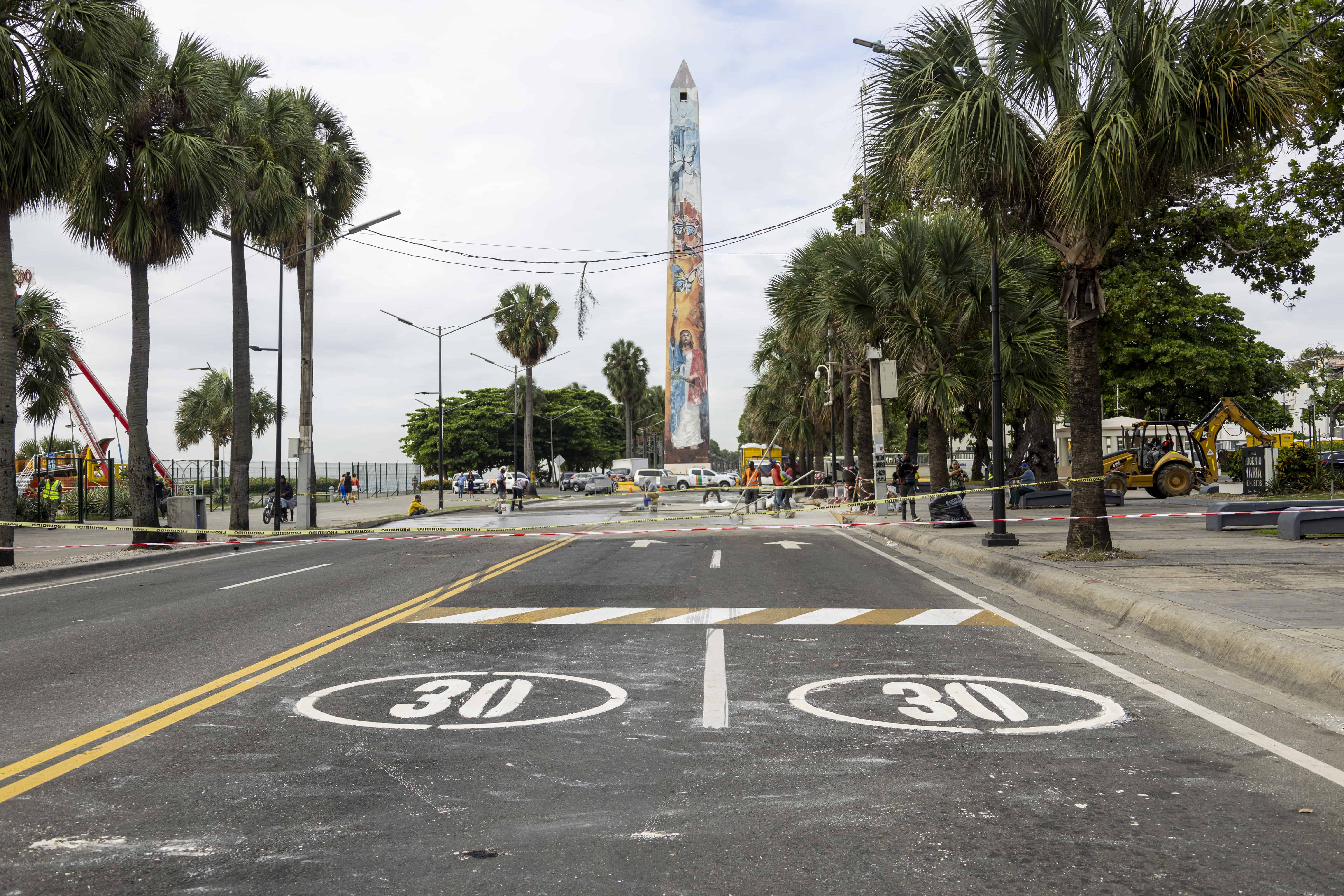 El tramo intervenido esta debidamente señalizado en dirección este-oeste.