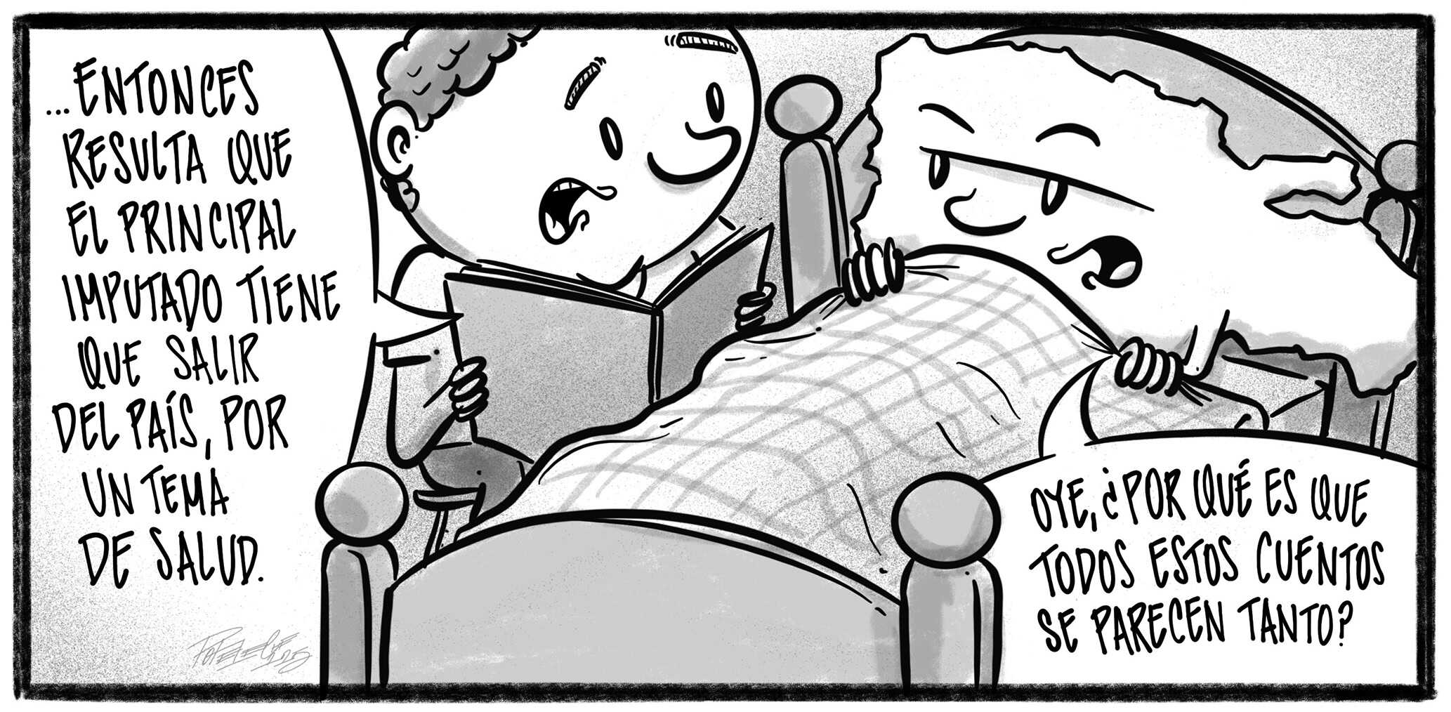 Caricatura de Noticiero Poteleche 13 diciembre 2025