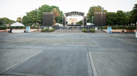 Parque Eugenio Mar&iacute;a de Hostos queda en total limpieza tras concierto de Rauw Alejandro