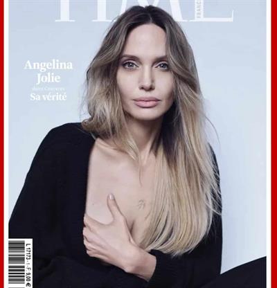 Angelina Jolie muestra cicatriz de su mastectom&iacute;a preventiva en edici&oacute;n francesa de Time