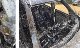 Yipeta usada en balacera de Villa Duarte fue localizada calcinada en Guerra