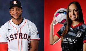 El pelotero Jeremy Pe&ntilde;a se compromete con la estrella del f&uacute;tbol Julia Grosso