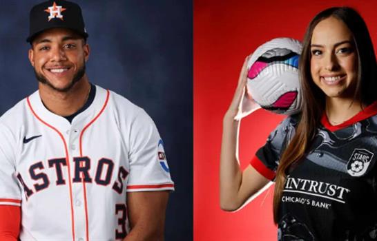 El pelotero Jeremy Pe&ntilde;a se compromete con la estrella del f&uacute;tbol Julia Grosso