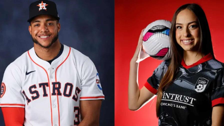 El pelotero Jeremy Peña se compromete con la estrella del fútbol Julia Grosso El pelotero Jeremy Peña se compromete con la estrella del fútbol Julia Grosso