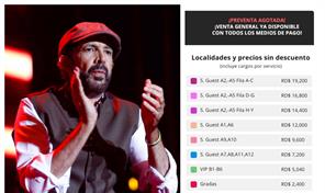 Estos son los precios para el esperado concierto de Juan Luis Guerra en Santiago