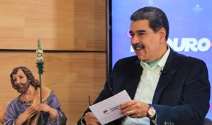 Maduro conf&iacute;a que en EE. UU. le van a amarrar las manos a locos que quieren una guerra