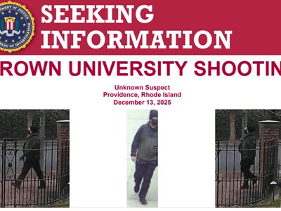 Nuevas imágenes del sospechoso del tiroteo en Universidad Brown