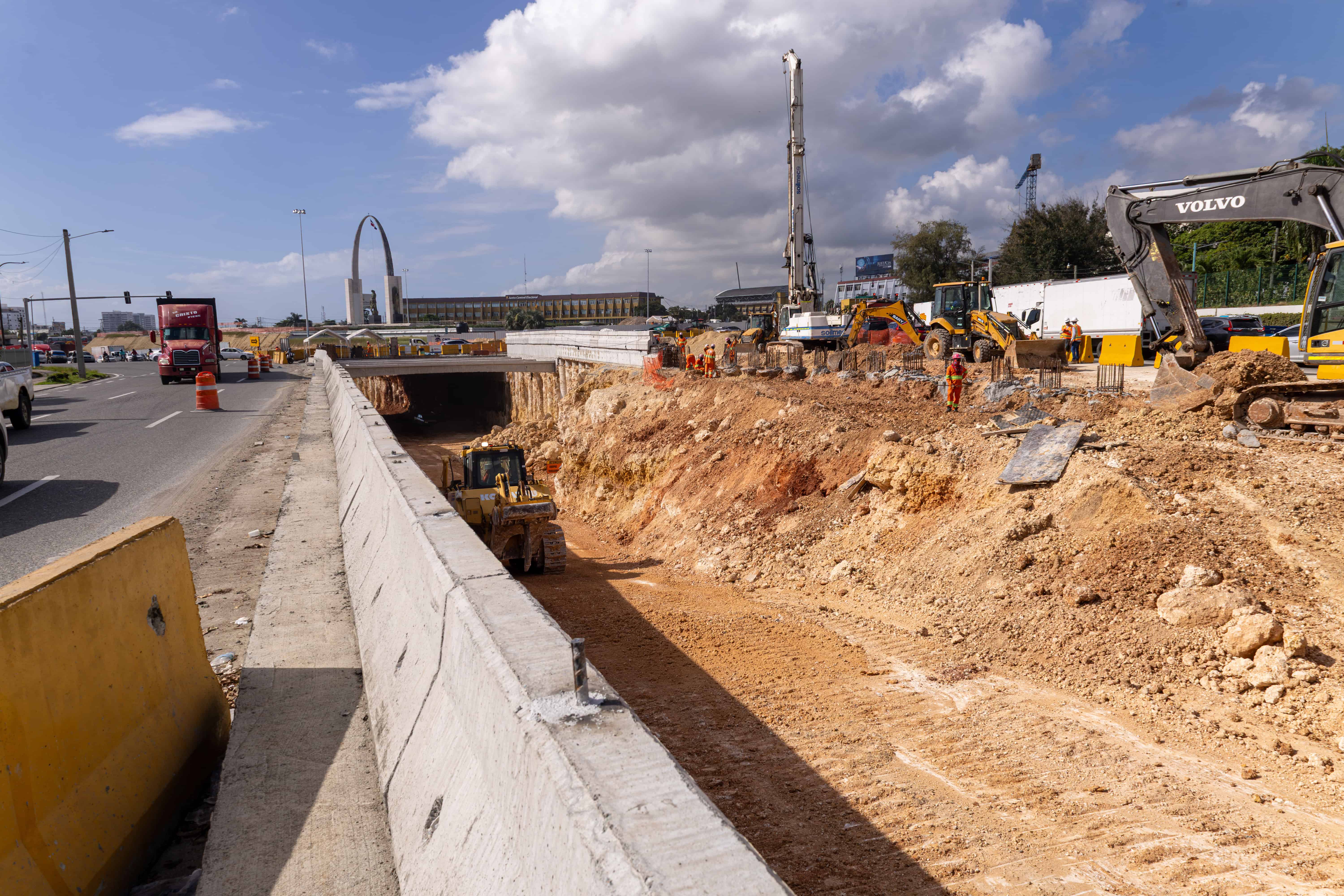 Parte del muro tipo trinchera.