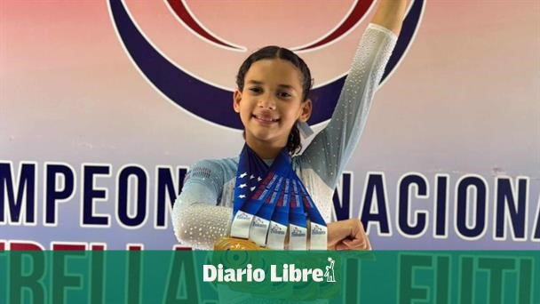 Joven gimnasta dominicana Coral Caamaño se corona campeona nacional