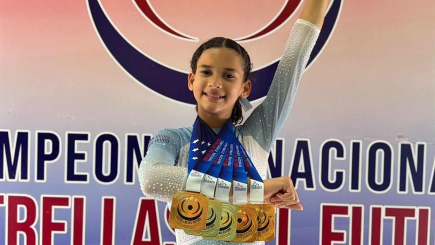 Coral Caamaño se corona campeona nacional de gimnasia nivel 6 con 5 medallas de oro Coral Caamaño se corona campeona nacional de gimnasia nivel 6 con 5 medallas de oro