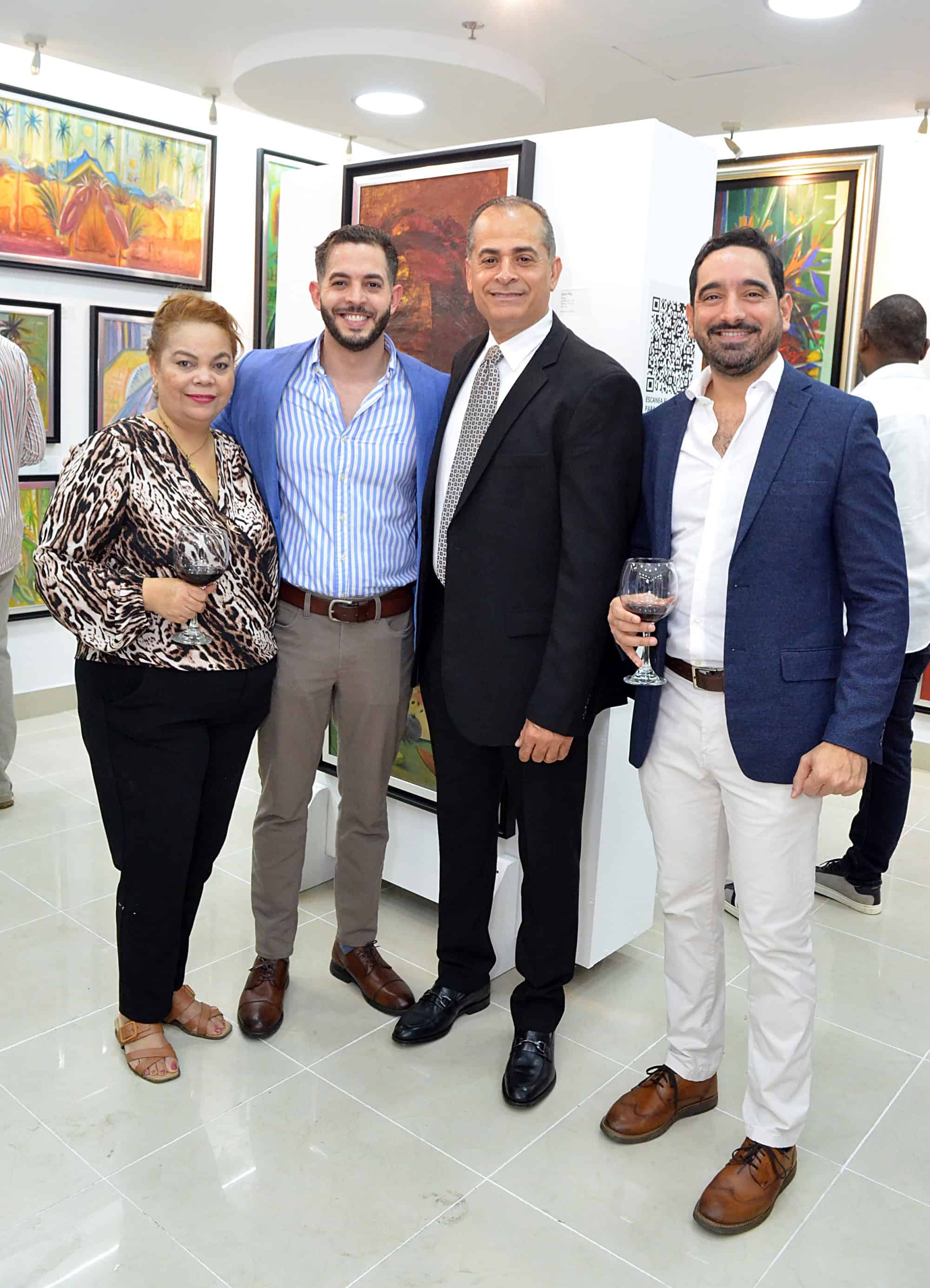 Altagracia Jiménez, Erick Ortiz, Luis Felipe Cartagena y Jos Horacio.