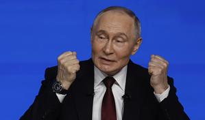 Putin se emociona al hablar de los soldados que combaten en Ucrania