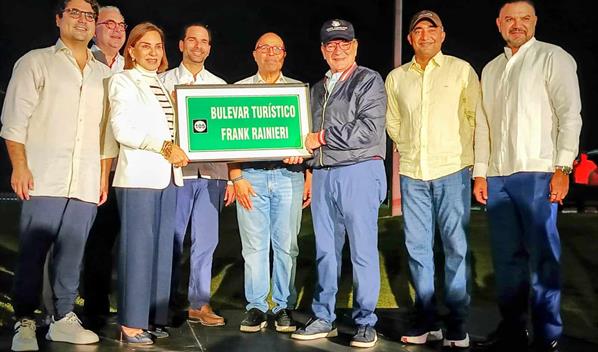 RD Vial entrega iluminado el Bulevar Tur&iacute;stico Frank Rainieri y anuncia programa nacional