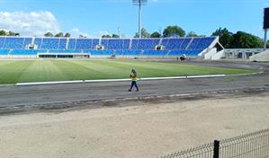 La Pista del Estadio Ol&iacute;mpico F&eacute;lix S&aacute;nchez ser&aacute; Mondo, igual a la que se mont&oacute;n en Par&iacute;s 2024