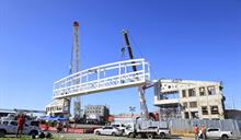 Congesti&oacute;n en el kil&oacute;metro 9 de la autopista Duarte por trabajos del nuevo puente peatonal