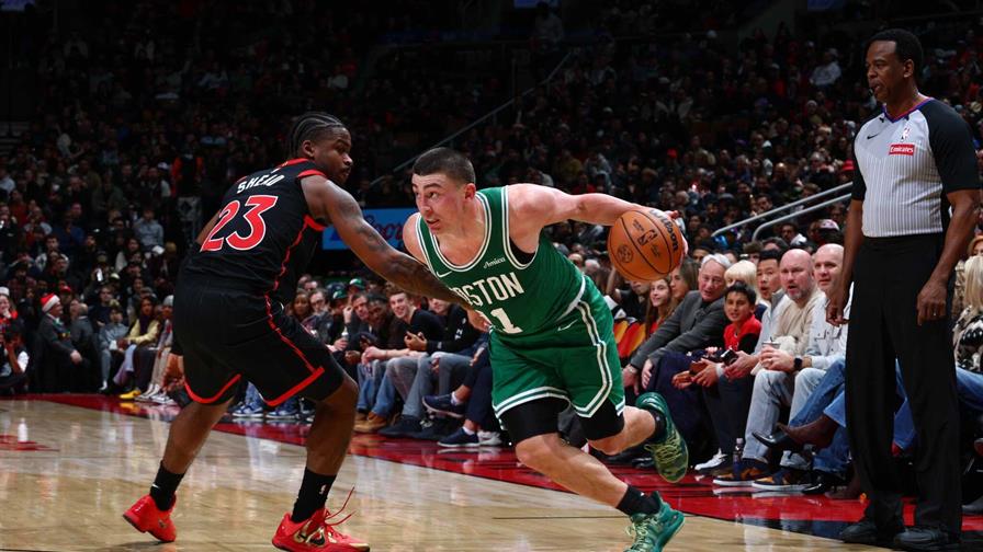Los Celtics ganan en Toronto al imponerse 112-96 a los Raptors sin Brown