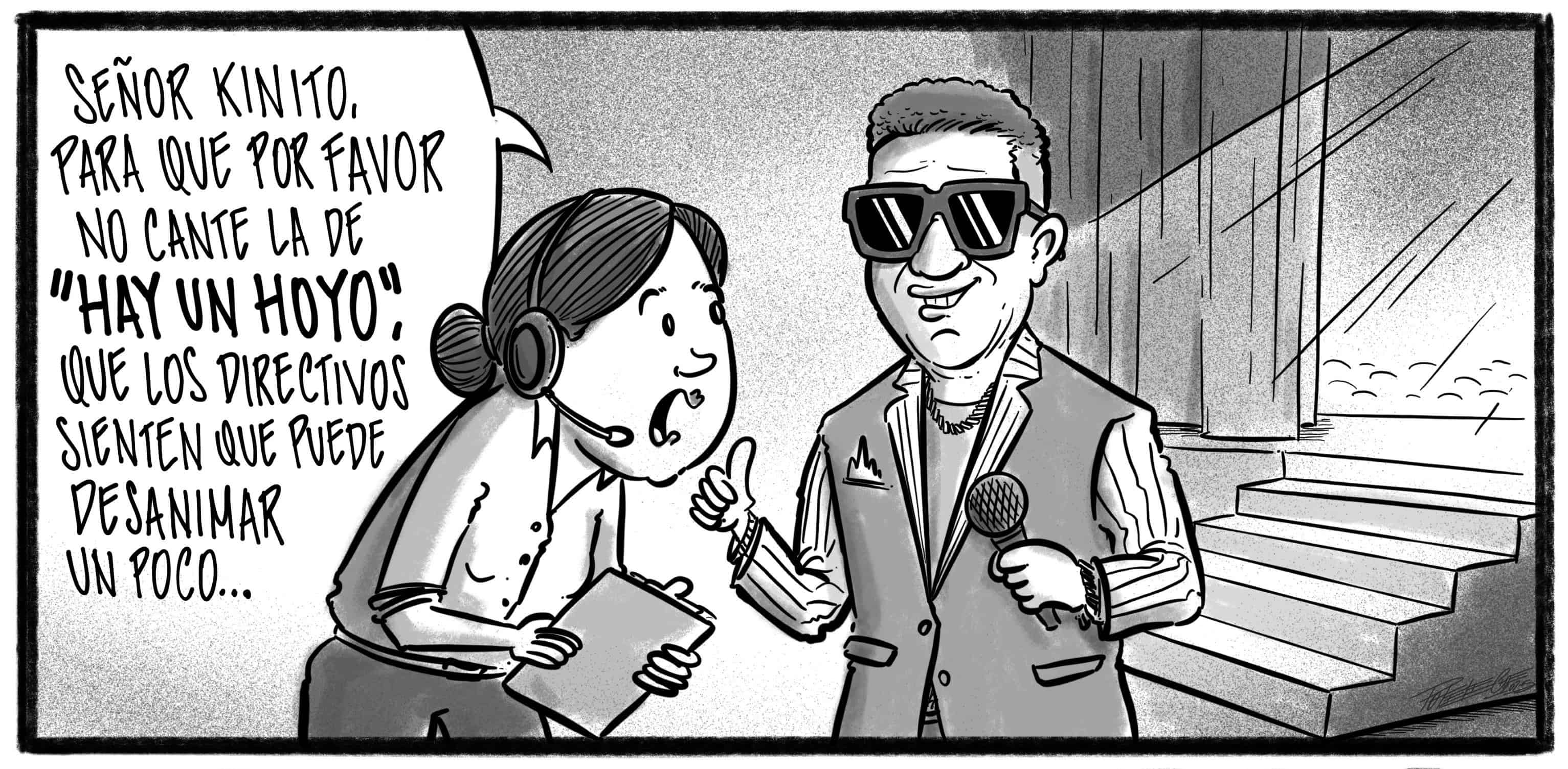 Caricatura de Noticiero Poteleche 23 diciembre 2025