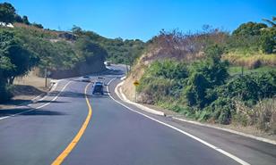 Gobierno inaugura reconstrucci&oacute;n de 56.5 kil&oacute;metros de carreteras en la Sierra de Santiago