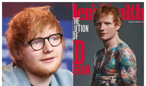 La transformaci&oacute;n f&iacute;sica de Ed Sheeran en la portada de Men&acute;s Health tras perder 30 libras