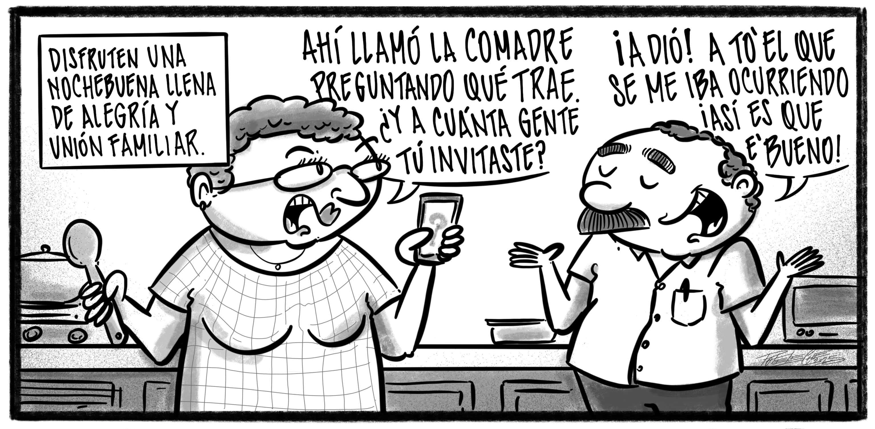 Caricatura de Noticiero Poteleche 24 diciembre 2025