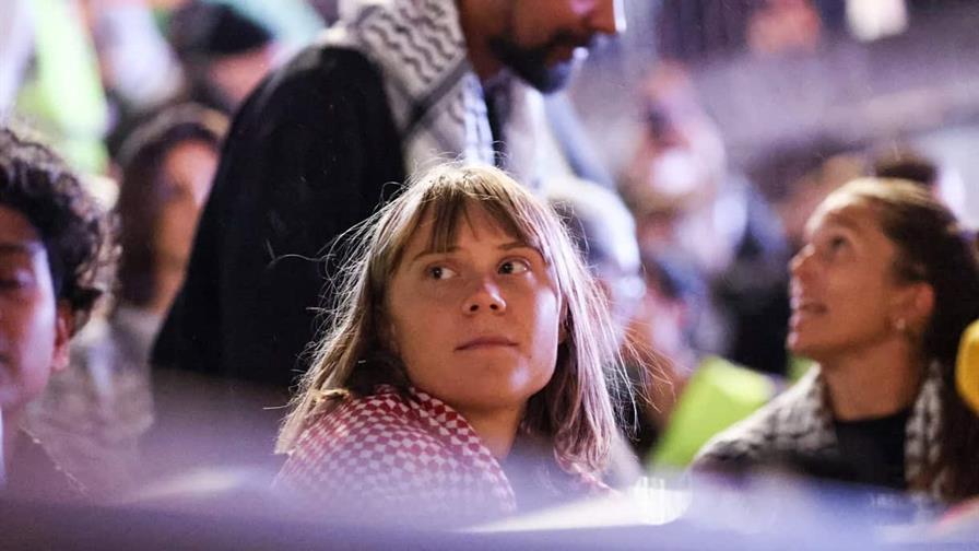La activista Greta Thunberg, detenida en Londres por apoyar a presos de Acción Palestina